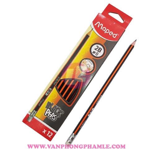 Bút chì gỗ Maped 2B có gôm