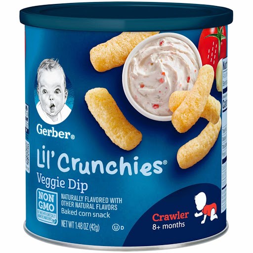Bánh ăn dặm Gerber lùn vị Cà chua tỏi - 42g -Trẻ từ 8th
