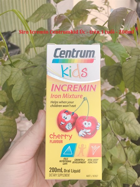 Siro Icremin Centrumkid Úc - trên 1 tuổi - 200ml