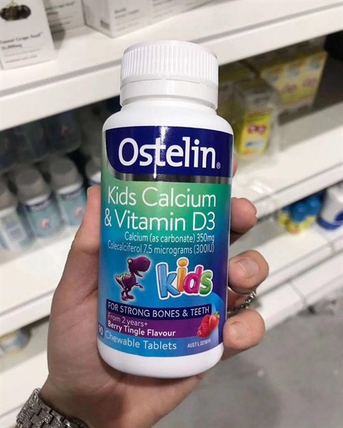 Viên Ostelin Kid khủng long Úc - trên 2 tuổi - 90 viên
