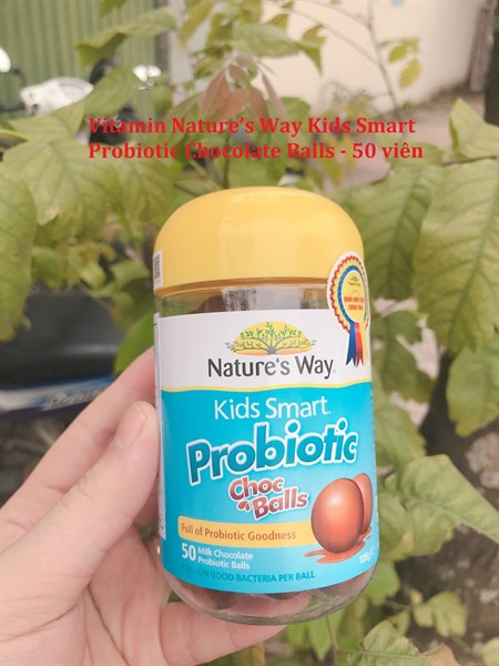 Vitamin Nature’s Way Kids Smart Probiotic Chocolate Balls - 50 viên