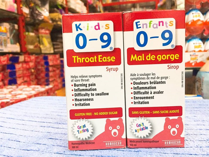 Siro Homeocan Kids Canada - viêm họng, ho, đau họng - Trẻ từ 0 - 9 tuổi - 100ml