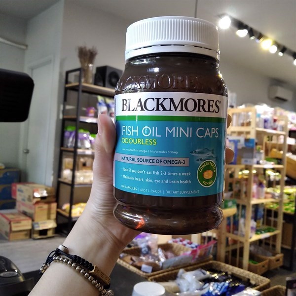 Viên Uống Blackmore Úc Fishoil Mini Caps dầu cá - 400 viên