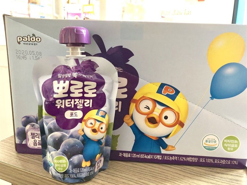 Thạch Hoa Quả Pororo Vị Nho
