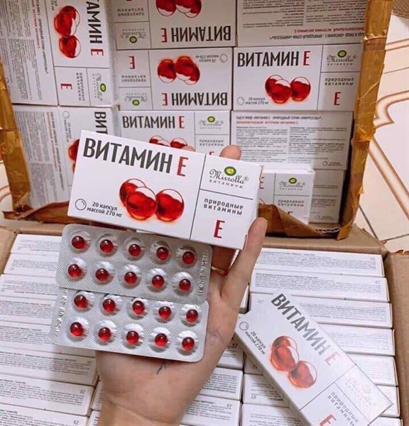 Viên uống Vitamin E 275mg Zentiva Nga - 20 viên