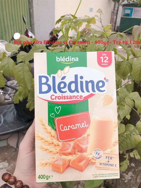 Bột pha sữa Bledina vị Caramen - 400gr - Trẻ từ 12th