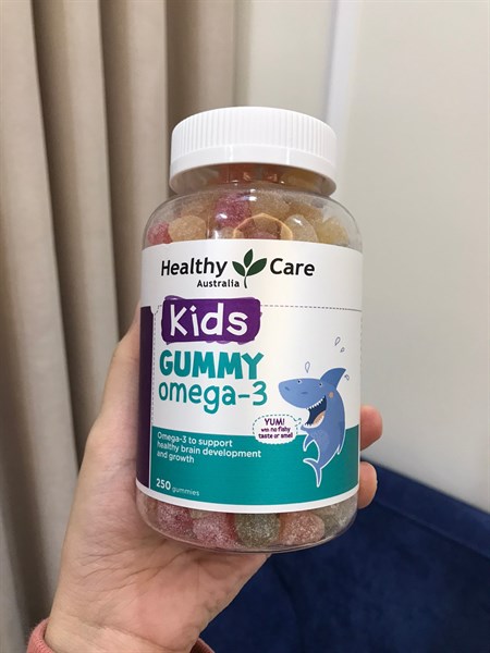 Kẹo dẻo Healthy care Úc - cho bé trên 2 tuổi - bổ sung Gummy Omega 3