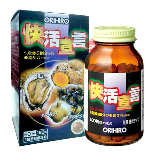 Tinh chất Hàu Nghệ Orihiro Nhật Bản - Ngày dùng 4 viên chia 2 lần - Ngày 180 viên