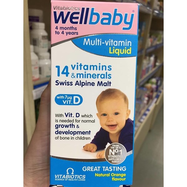 Wellbaby 14 vitamin tổng hợp - 6 tháng - 4 tuổi - 150ml