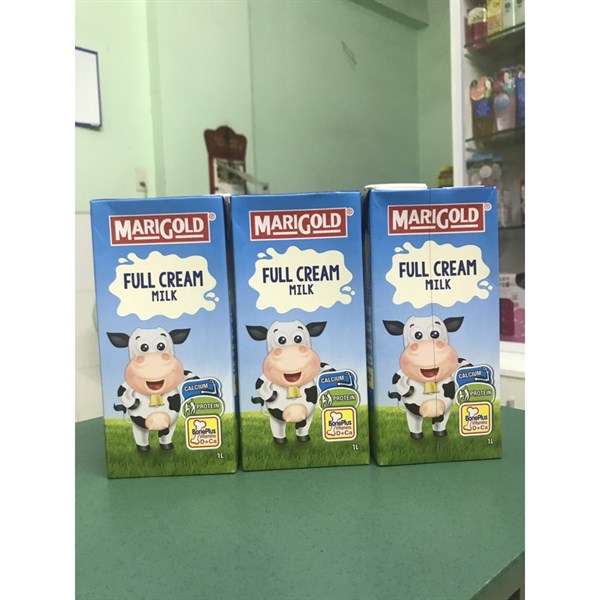 Sữa tươi Marigold Singapore Nguyên Kem thùng 24hx200ml - cho bé trên 1 tuổi