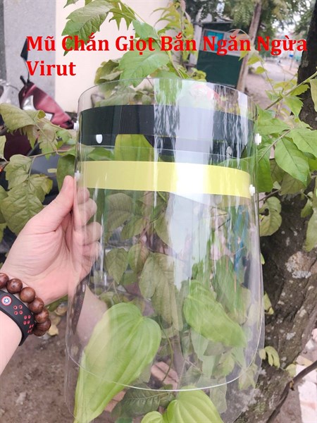 Mũ Chắn Giọt Bắn Ngăn Ngừa Virut - Màu Đen