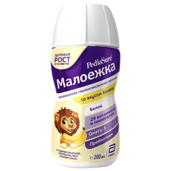 Sữa Pediasure nước vị Chuối 200ml Nga - bé trên 1 tuổi
