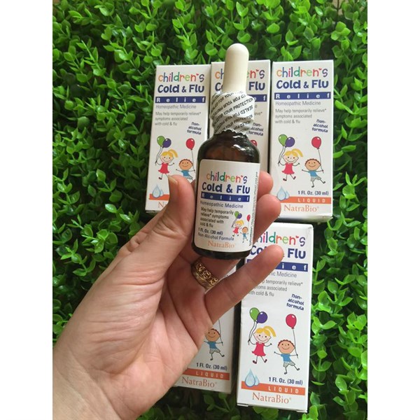 Siro Cold and flu Mỹ - trị cảm cúm cho bé - cho bé từ 4m - 30ml