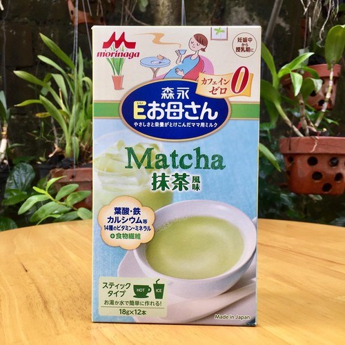 Sữa bầu Morinaga Nhật Bản vị trà xanh - 12gx18gr
