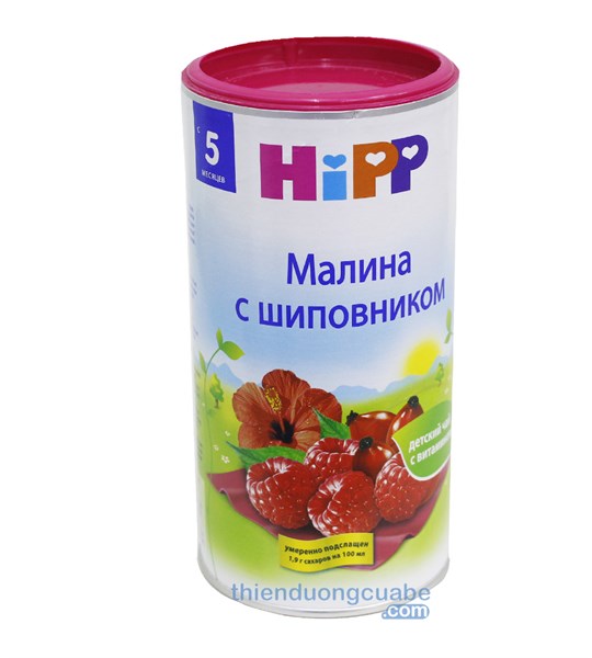 Trà hoa quả Hipp Mâm Xôi nắp đỏ - 200gr - Trẻ từ 5th