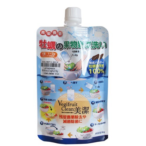 Bột rửa rau củ Nhật Bản