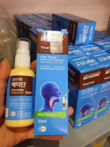 Xịt họng Kháng Khuẩn Betadine Hàn Quốc