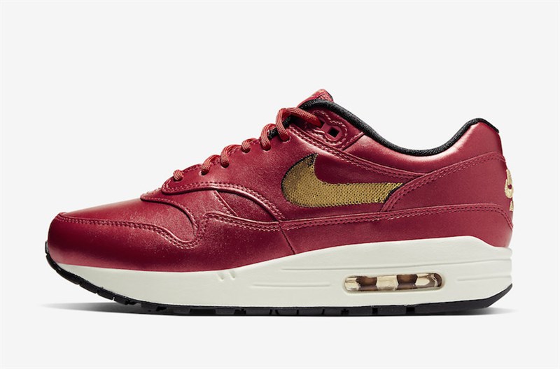 Air Max 1 Red Gold Sequin CT1149 600
