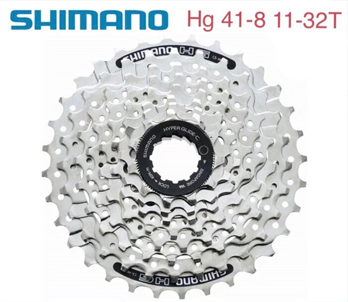Líp 8 shimano thả mạ inox hg 41-8 chính hãng