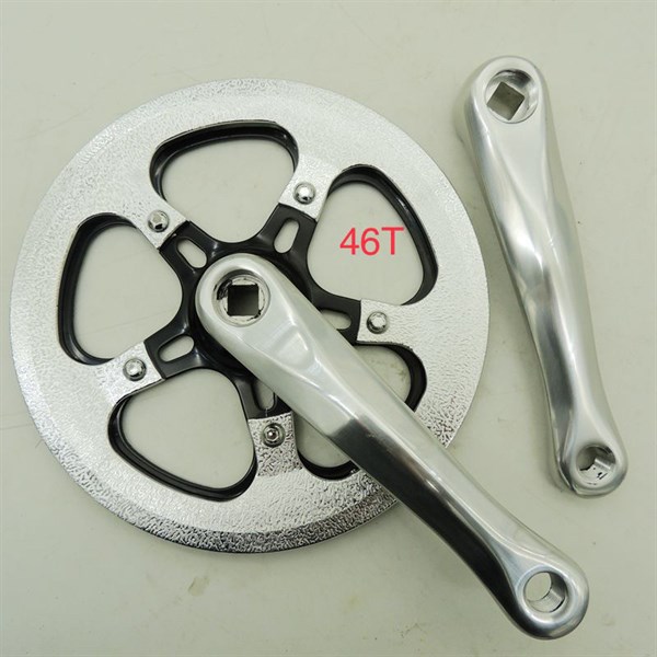 Đùi đĩa 1 tầng màu bạc 46T 152mm