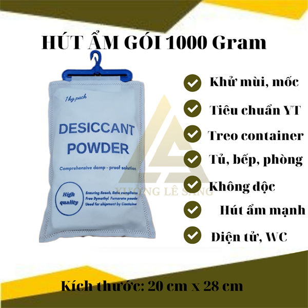 GÓI HÚT ẨM SILICAGEL 1000GR- XANH