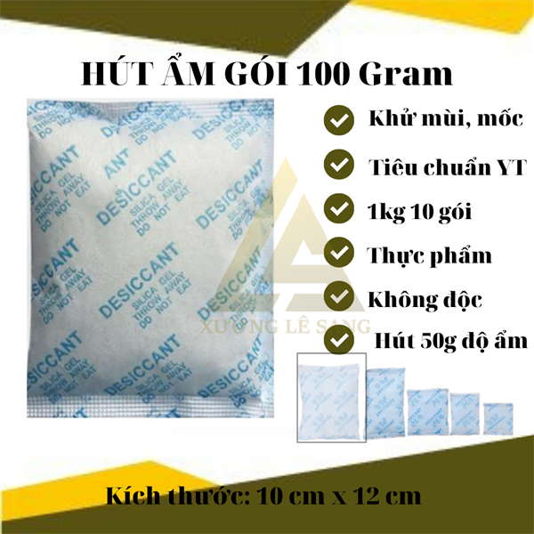 GÓI HÚT ẨM SILICAGEL 100GR- XANH