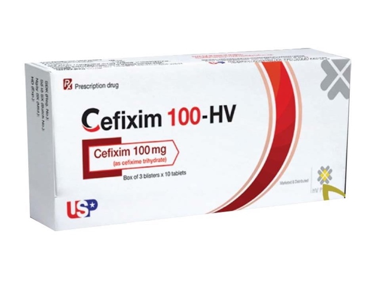 Cefixim 100mg -HV Pharma (H/30v)