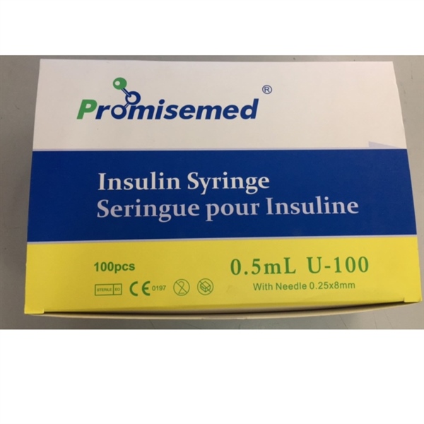 Bơm tiêm insulin Promisemed , 0,5ml, H/100 cái
