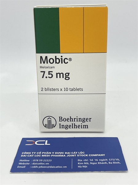 Mobic 7.5 mg , Boehringer ingelheim ( Hộp 2 vỉ x 10 viên )