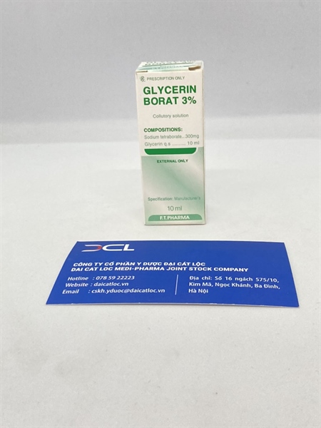 Glycerin borat 3% Dược phẩm 3/2(H/1 lọ )