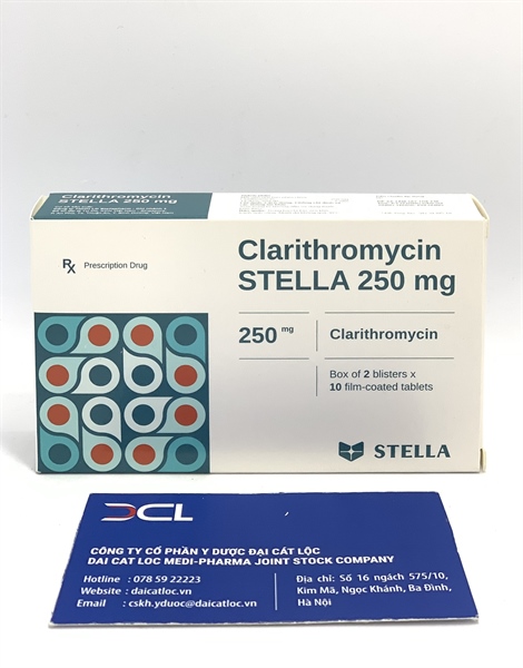 Clarithromycin 250mg Stella (H/20v)