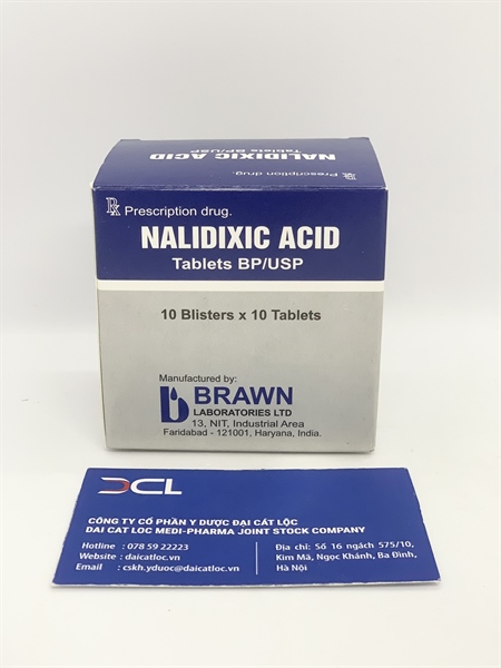Nalidixic Acid Tablets BP/USP Brawn (H/100v)