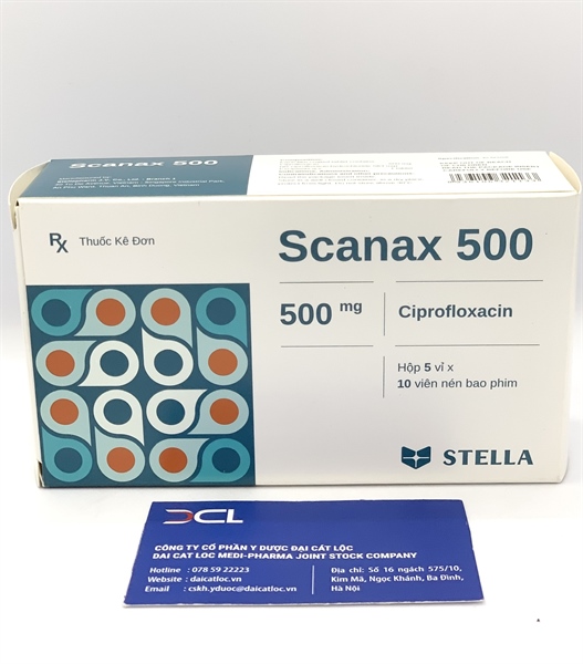 Scanax 500mg Stella (Hộp/5 vỉ/50 viên)