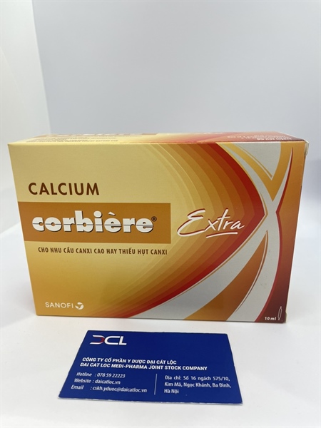Calcium corbiere extra Sanofi ( Hộp /30 ống / 10ml)
