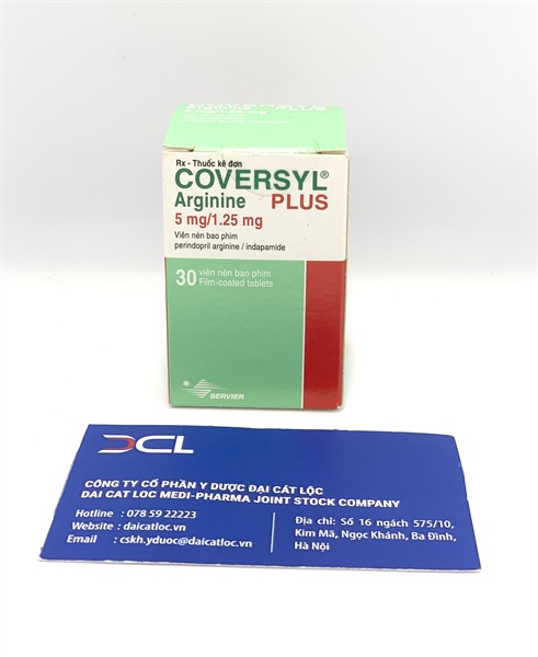 Coversyl Plus Arginine 5mg/1.25mg Servier (H/30v)