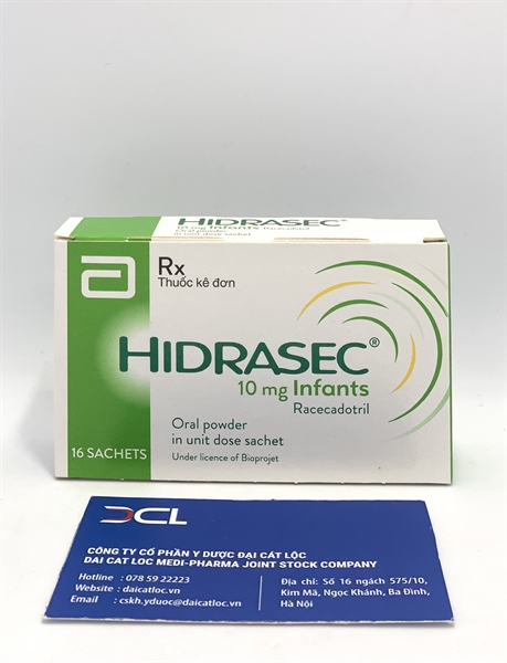 Hidrasec 10mg Infants Abbott (Hộp/16 gói)