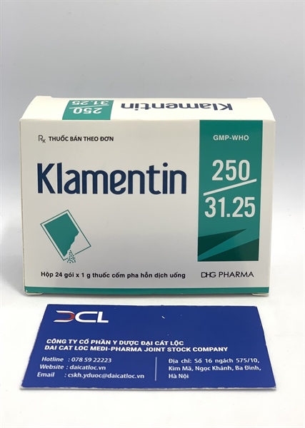 Klamentin 250mg/31.25mg DHG (H/24g)
