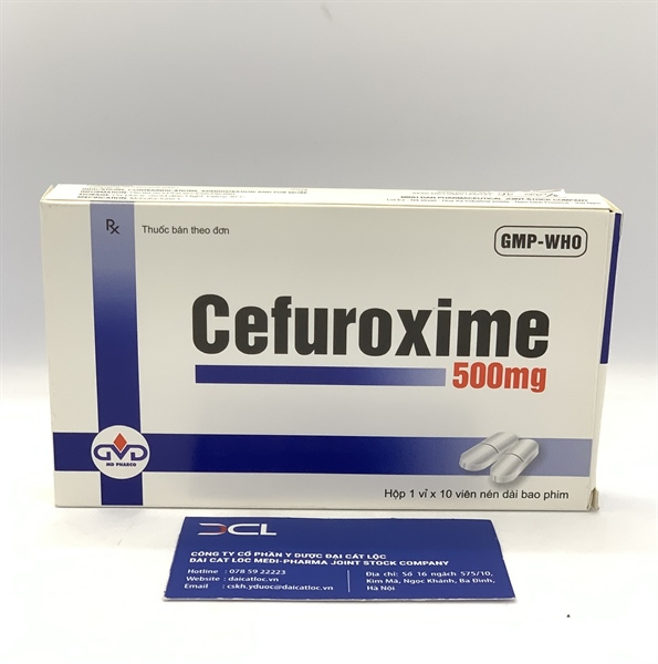 Cefuroxime 500 mg Minh Dân (H/10v)