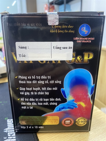 Vai gáy G&P (đen)