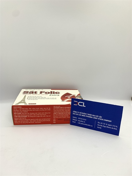 Sắt Folic Extra Việt Pháp (Hộp 3 vỉ x 10 viên)