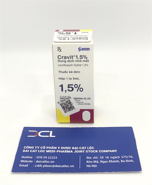 Cravit 1.5% Santen DQG (L/5ml)