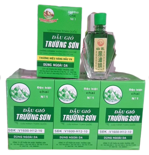 Dầu Gió Xanh Trường Sơn (Lốc/12c/6ml)
