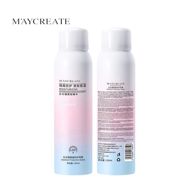 Xịt chống nắng trắng da Maycreate - 150ml