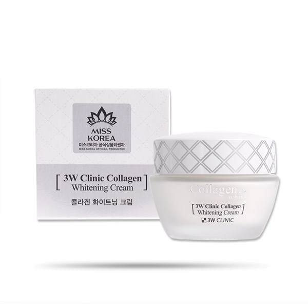 Kem dưỡng trắng da 3W Clinic - Collagen Whitening Cream