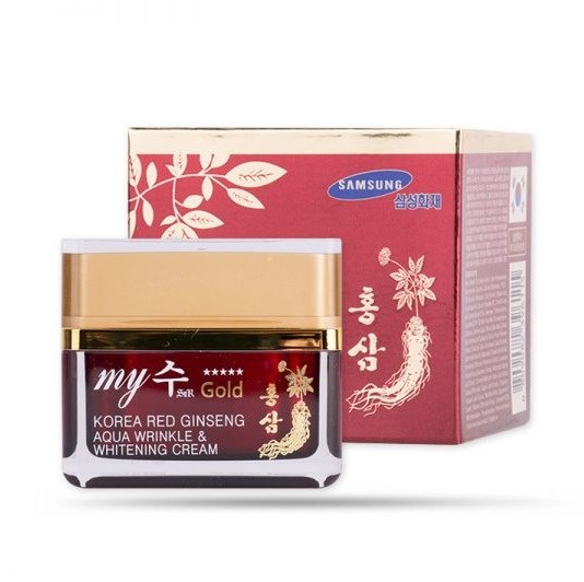 Kem hồng sâm Korea Red Ginseng Aqua Wrinkle Whitening Cream