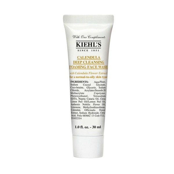 Sữa rửa mặt hoa cúc Kiehl’s - Calendula Deep Cleansing Foaming Face Wash (30ml)