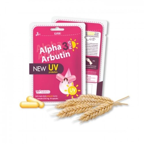 Viên kích trắng Alpha Arbutin 3 Plus UV - Thái Lan (vàng)