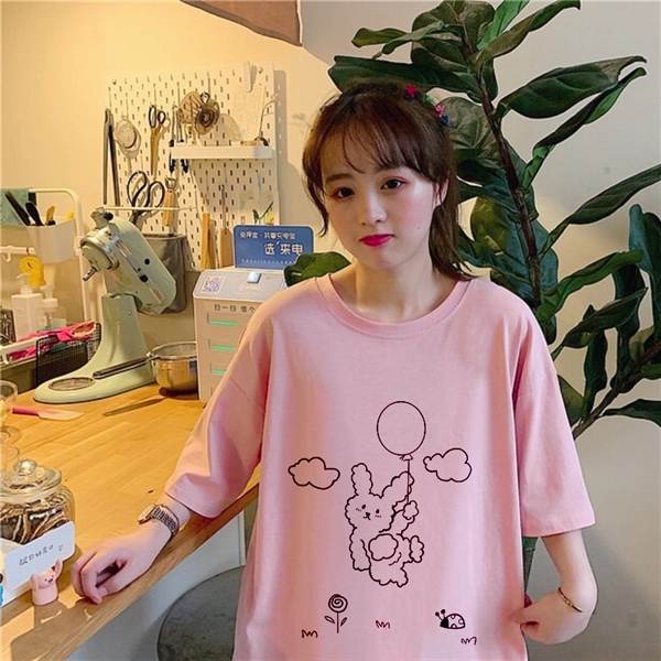 Áo Tay Lỡ THỎ BONG BÓNG