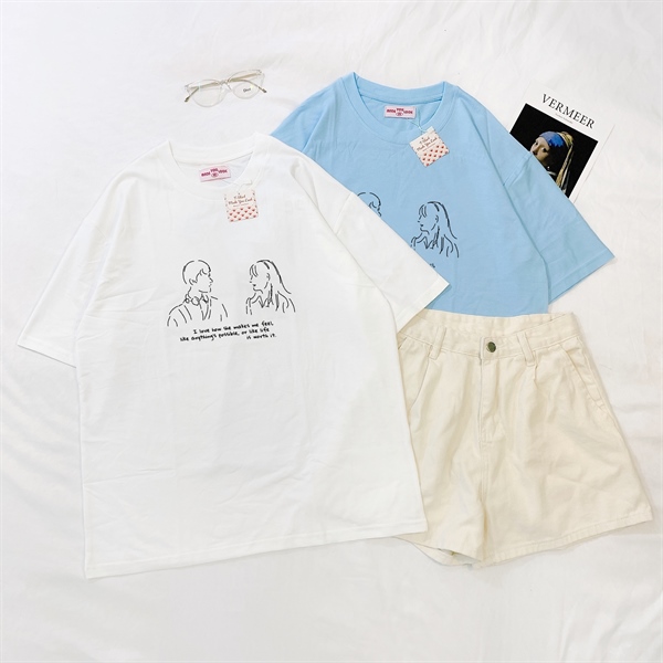 Áo Thun Tay Lỡ I LOVE HOW