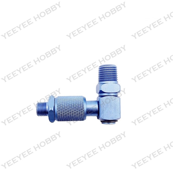 PHỤ KIỆN MÁY NÉN KHÍ - ĐẦU NỐI CHỮ L CÓ VAN XẢ KHÍ ĐẦU RA 1/8
